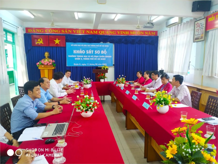 Khảo sát sơ bộ - kiểm định chất lượng giáo dục tại trường thcs tùng thiện vương